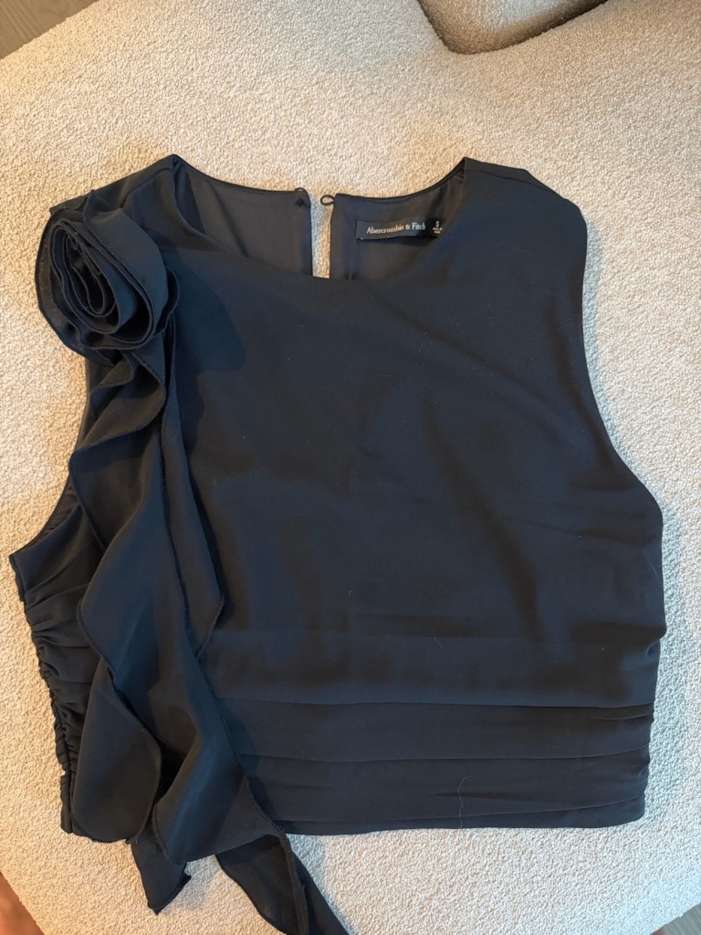 Abercrombie & Fitch Black Cropped Blouse